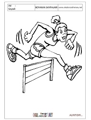 atletizm boyama sayfaları